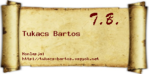 Tukacs Bartos névjegykártya